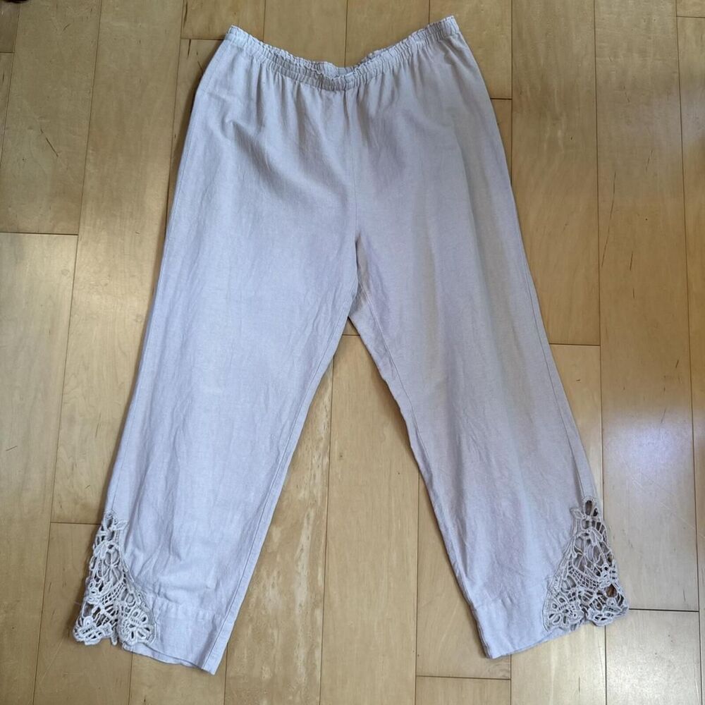 Soft-surroundings Women's Pink Trousers